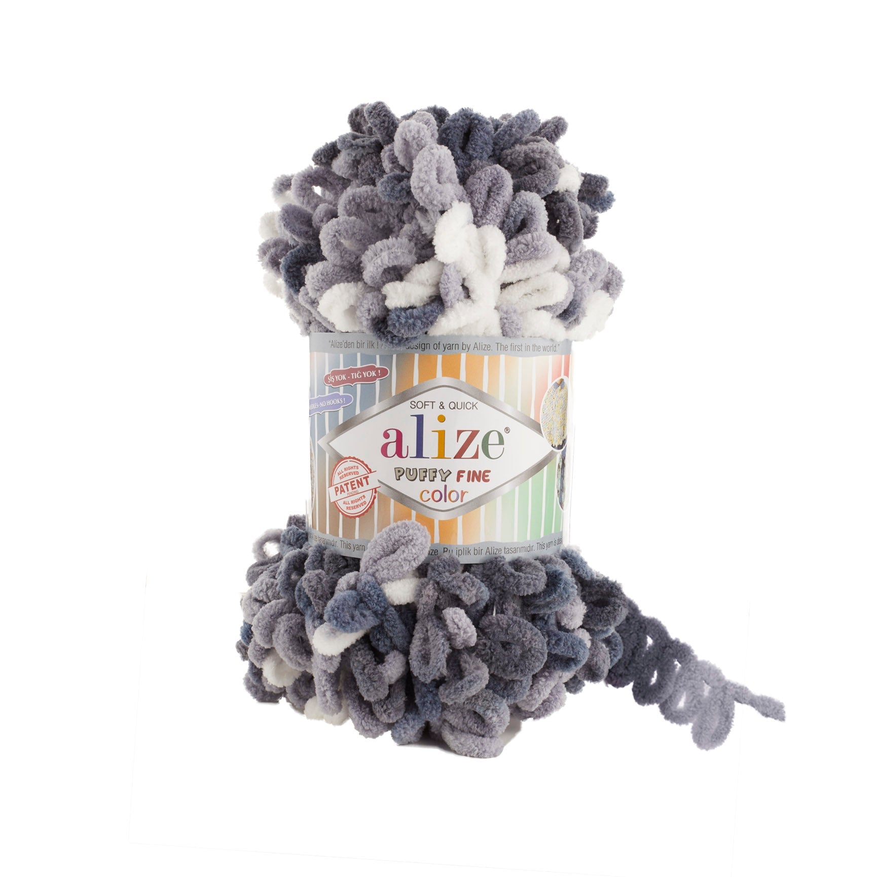 Alize Puffy Fine Color 5925 yarn by YarnPark