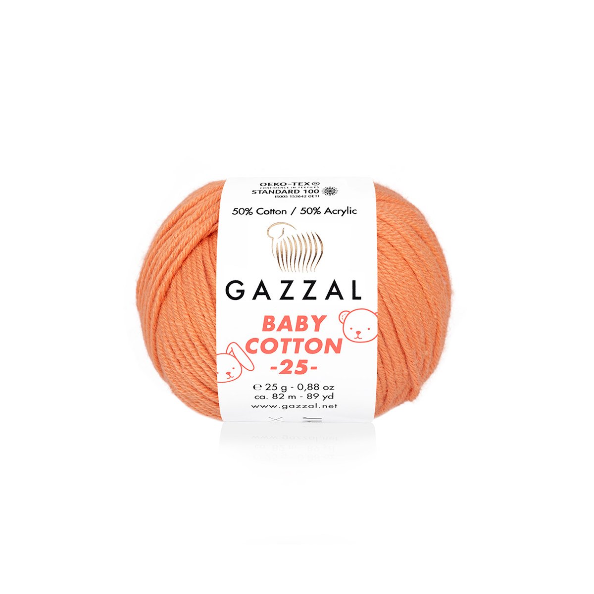 Gazzal Baby Cotton 25 3465 yarn by YarnPark