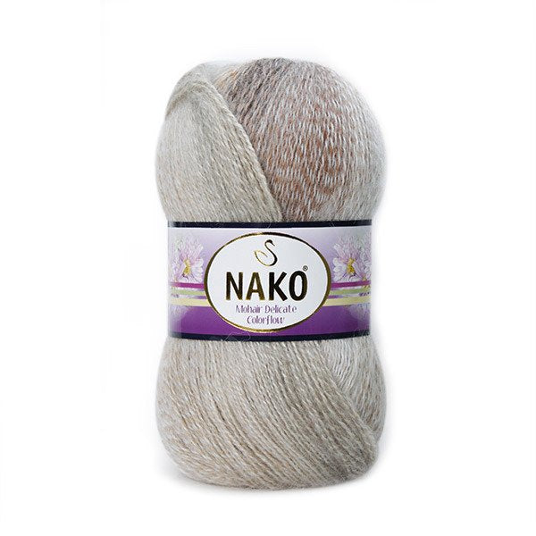 Nako Mohair Delicate Colorflow 28087 yarn by YarnPark