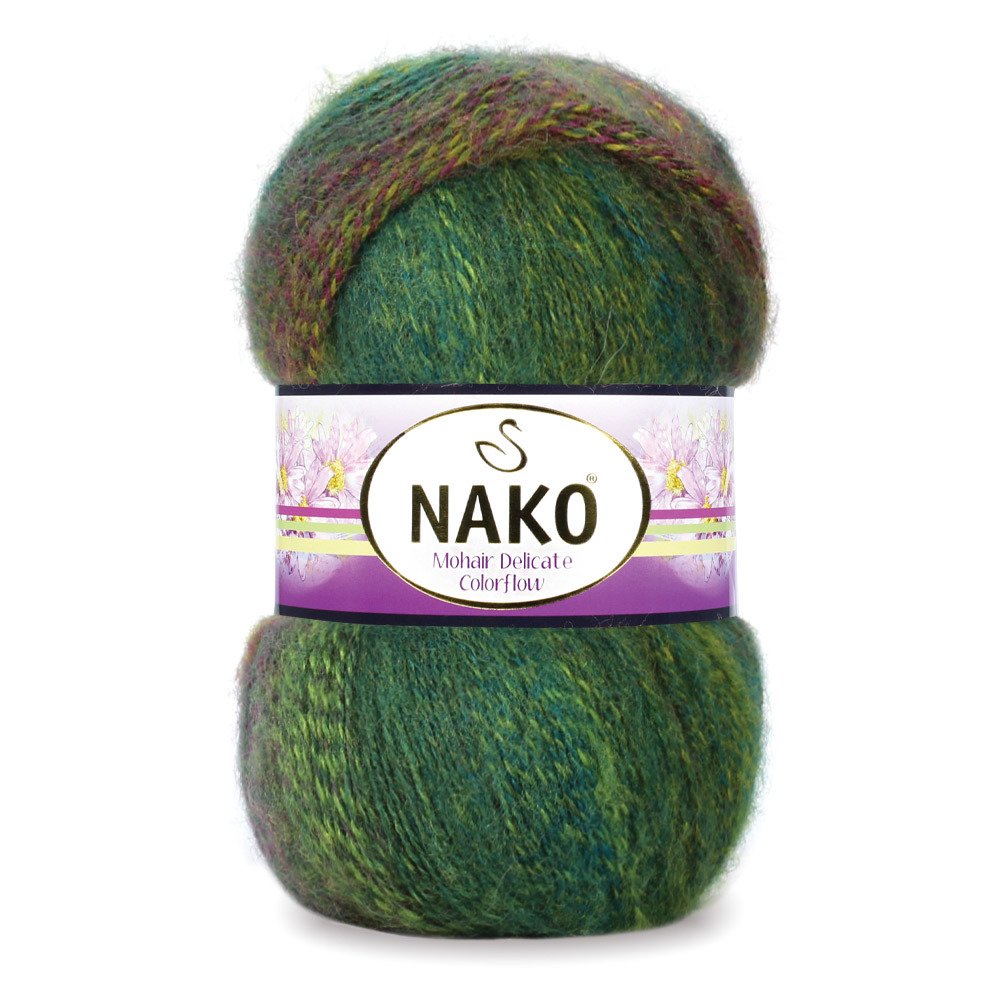 Nako Mohair Delicate Colorflow 7130 yarn by YarnPark
