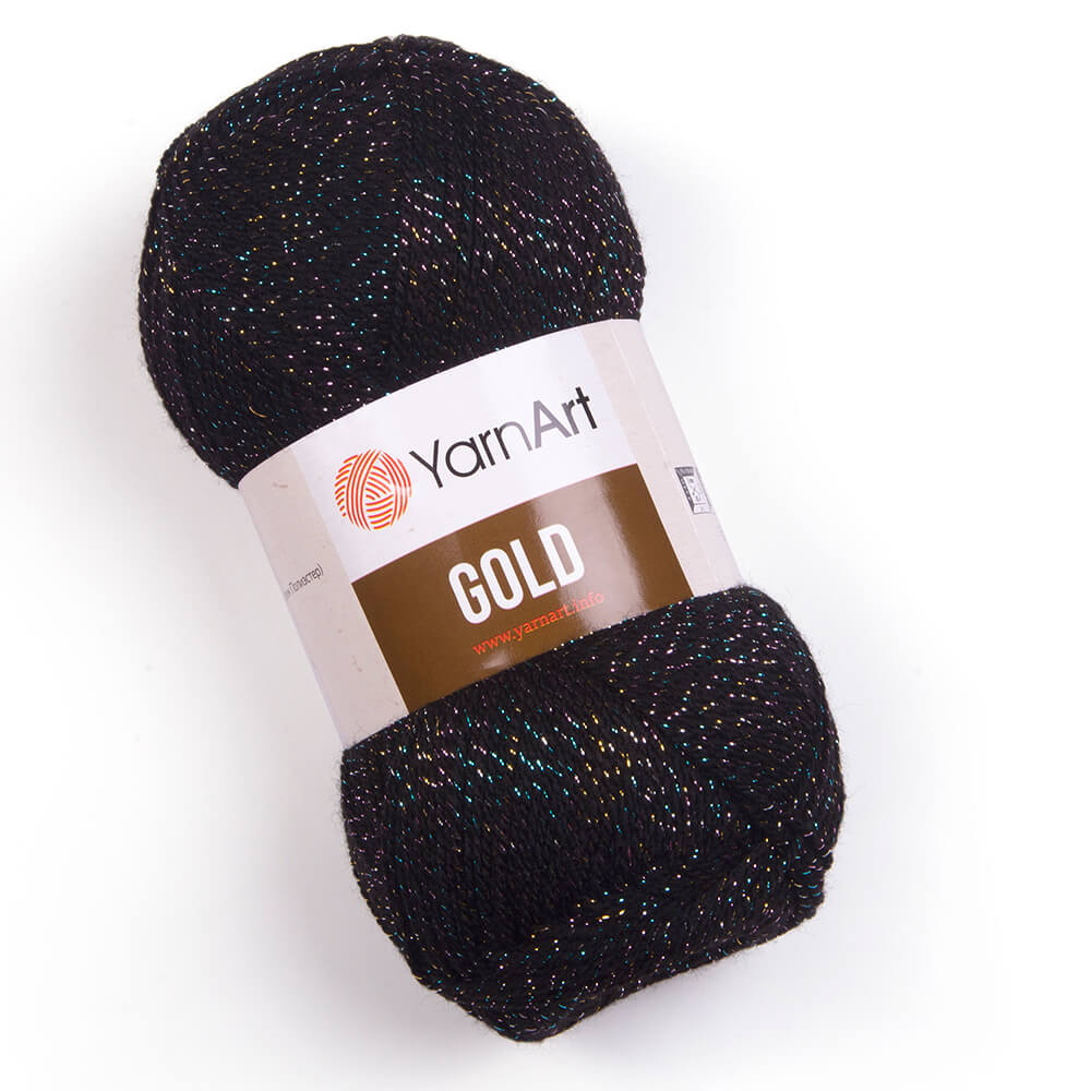 YarnArt Cotton Gold Paillettes Sparkle Yarn – 50g, 140m, 82% Cotton 18% Polyester With Sequins For Knitting - View #6