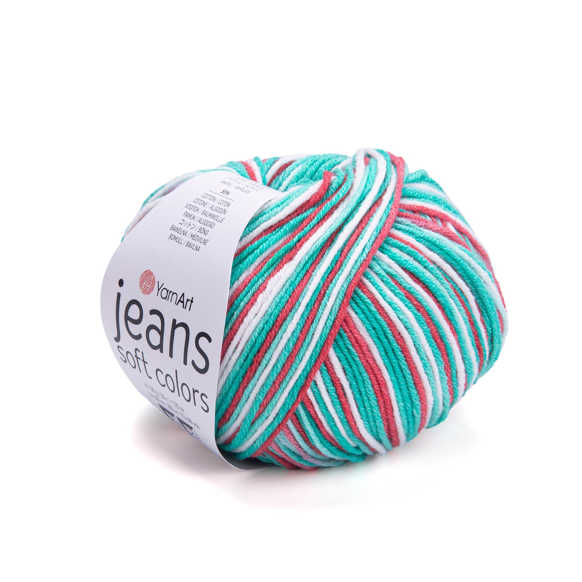 Yarnart Jeans Soft Colors SoftToned Cotton Blend Yarn for Versatile