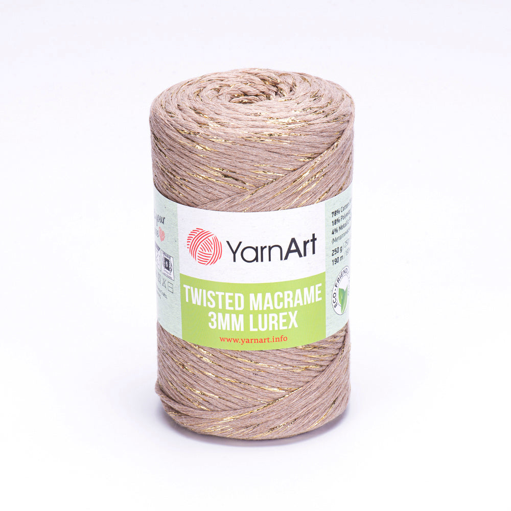 YarnArt Twisted Macrame 3 MM Lurex 768 yarn by YarnPark