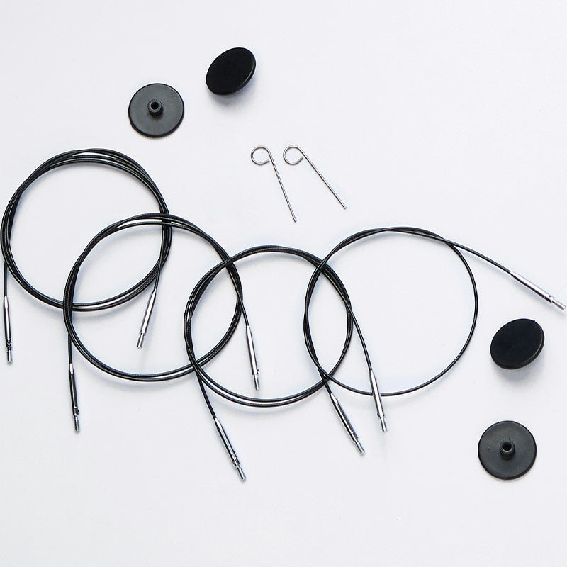 Black Stainless Steel Cable (360° Rotating)