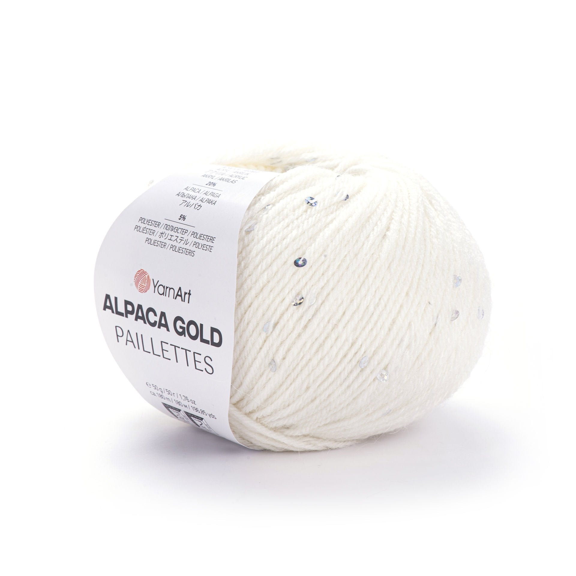 YarnArt Alpaca Gold Paillettes 9301 by Yarn Park