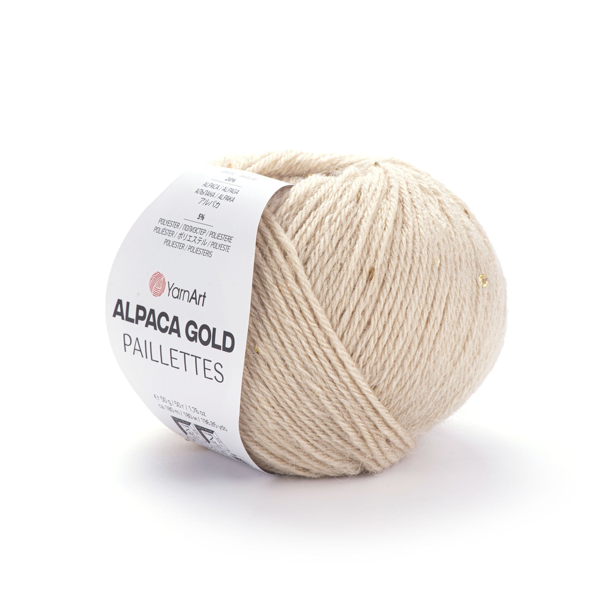 YarnArt Alpaca Gold Paillettes 9302 by Yarn Park