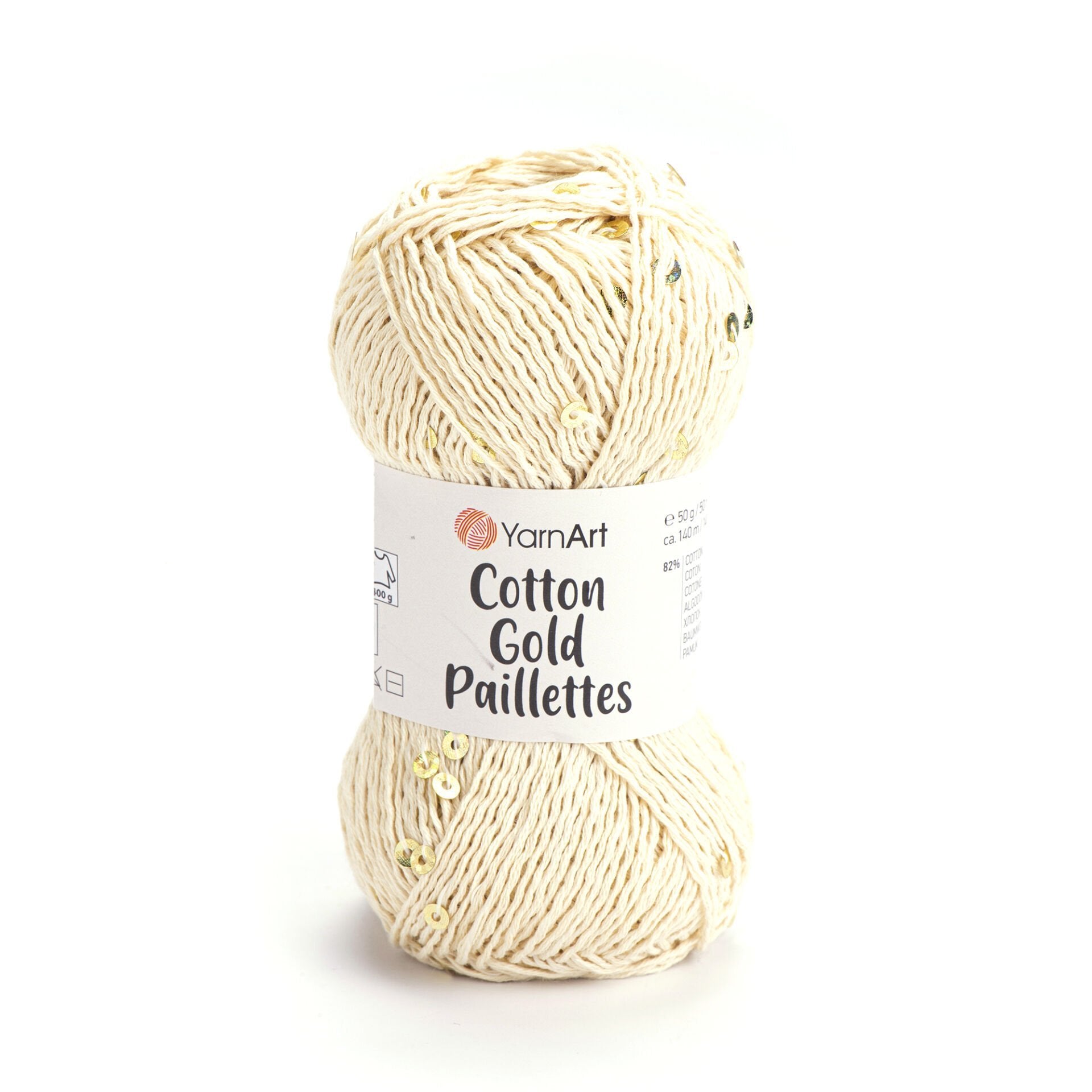 YarnArt Cotton Gold Paillettes 7103 by Yarn Park