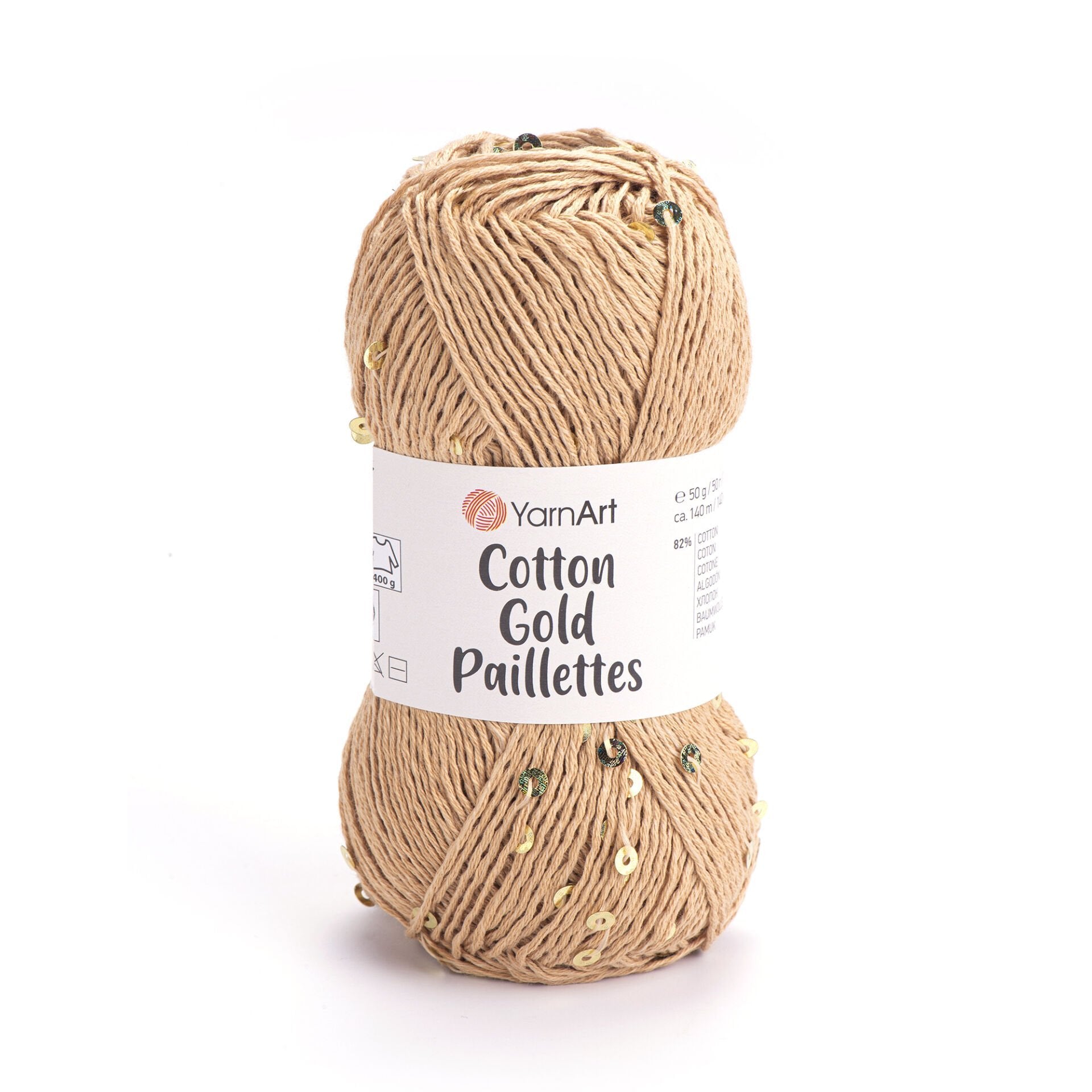 YarnArt Cotton Gold Paillettes 7105 by Yarn Park