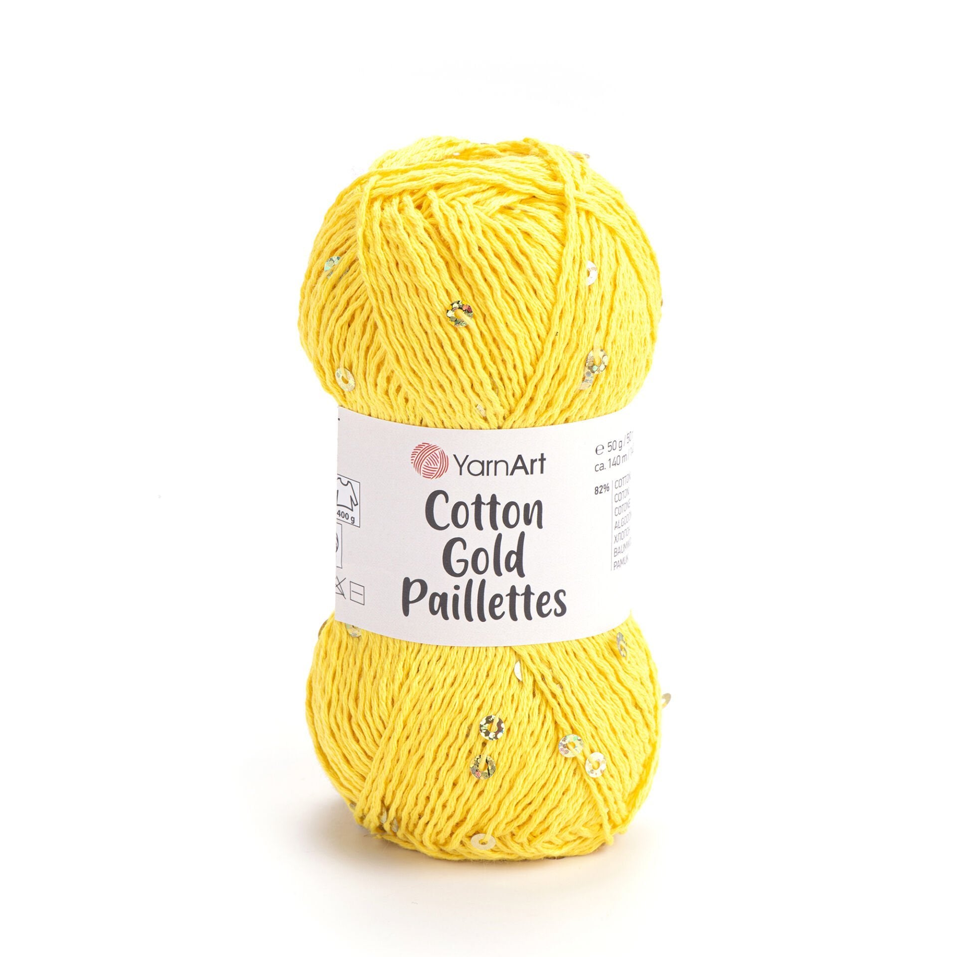 YarnArt Cotton Gold Paillettes 7106 by Yarn Park