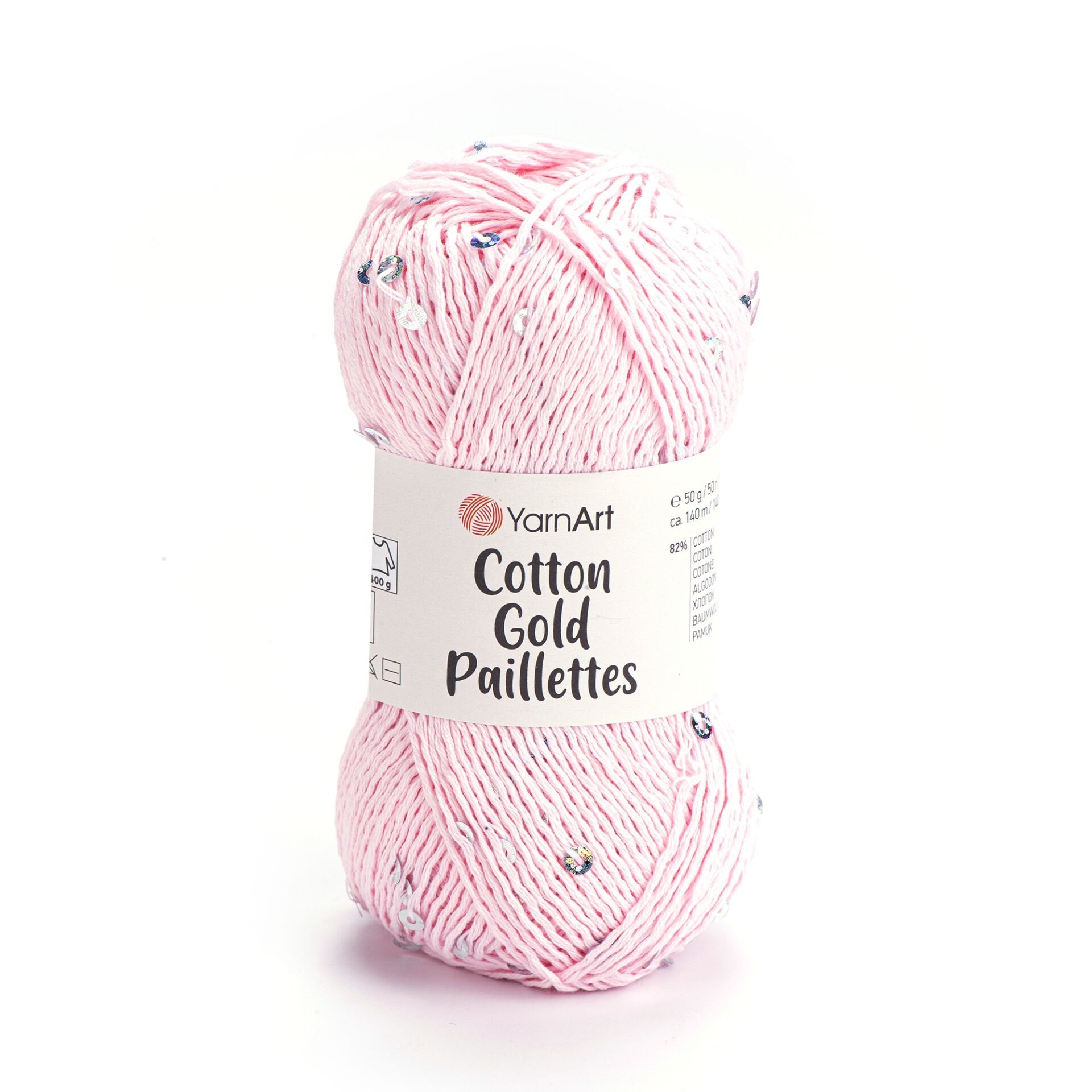 YarnArt Cotton Gold Paillettes 7107 by Yarn Park