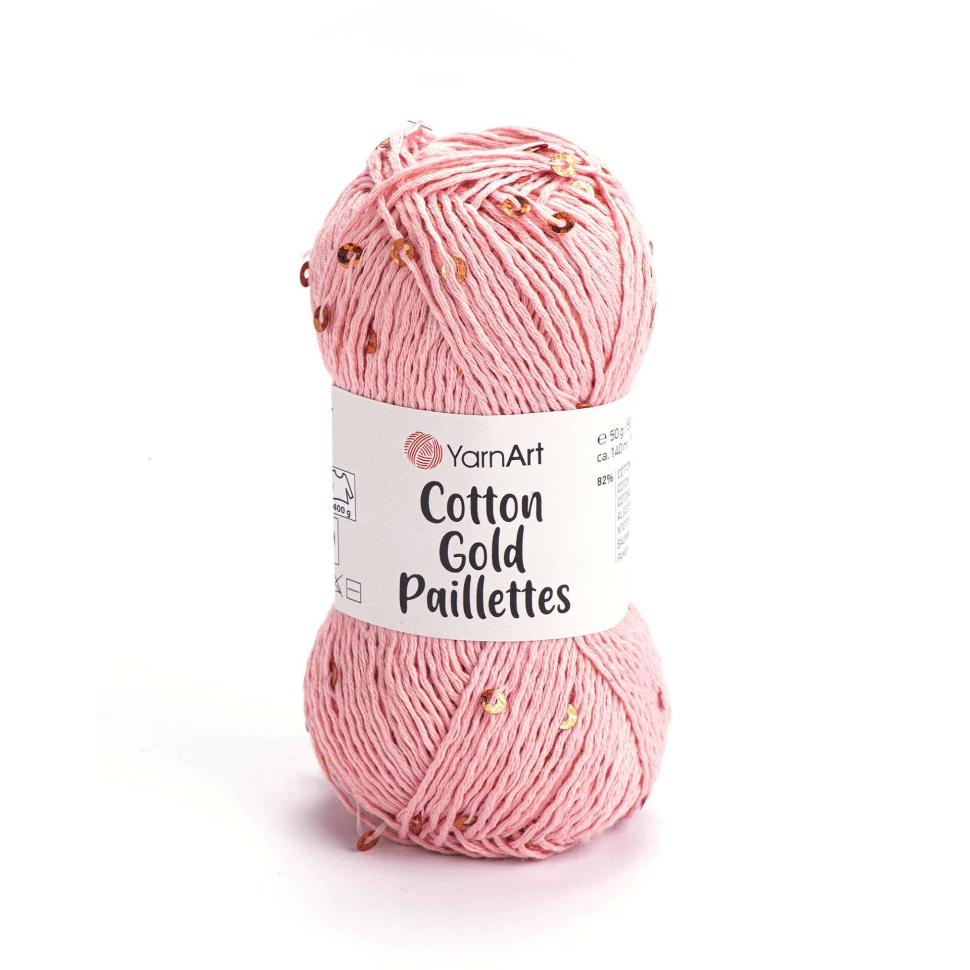 YarnArt Cotton Gold Paillettes 7108 by Yarn Park