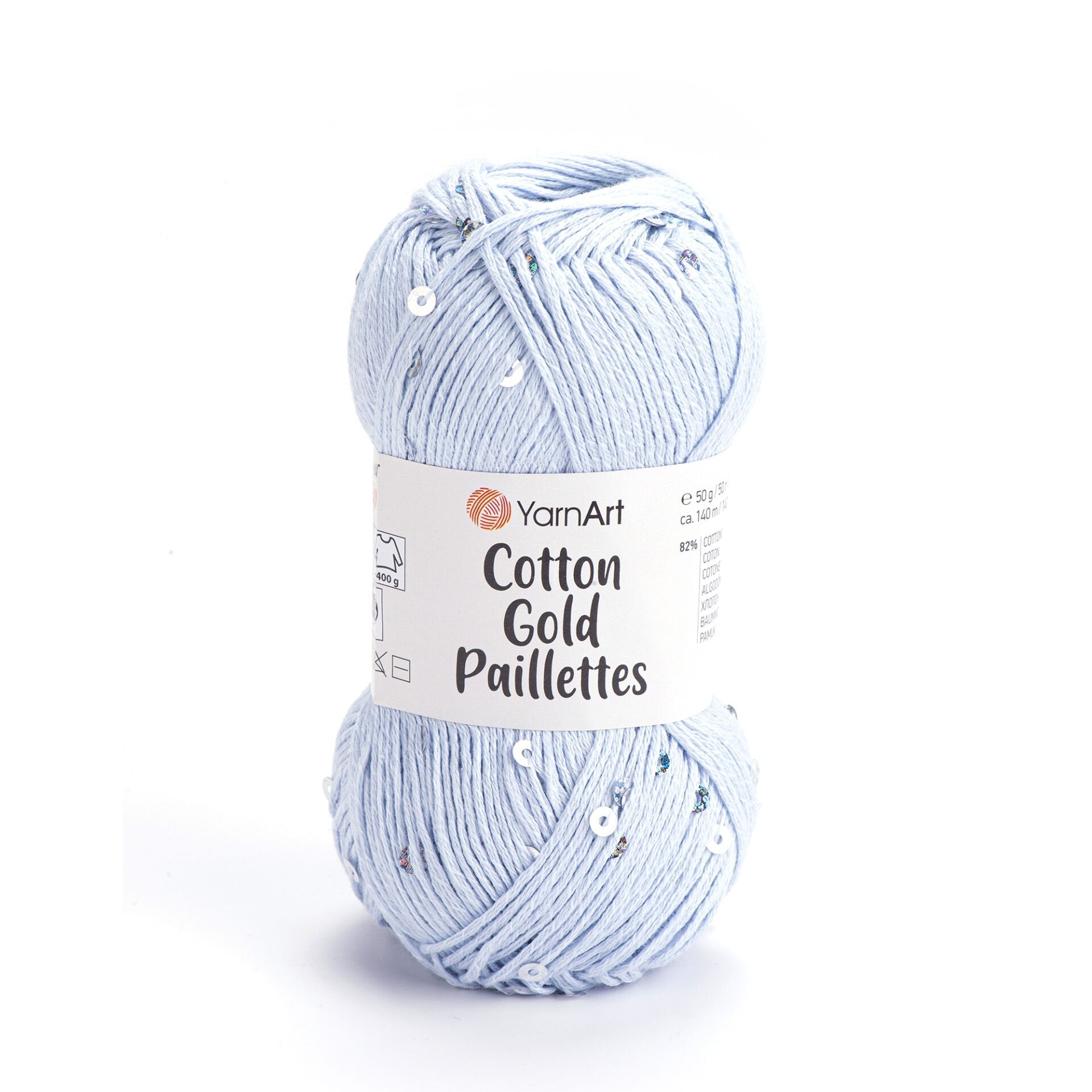 YarnArt Cotton Gold Paillettes 7109 by Yarn Park