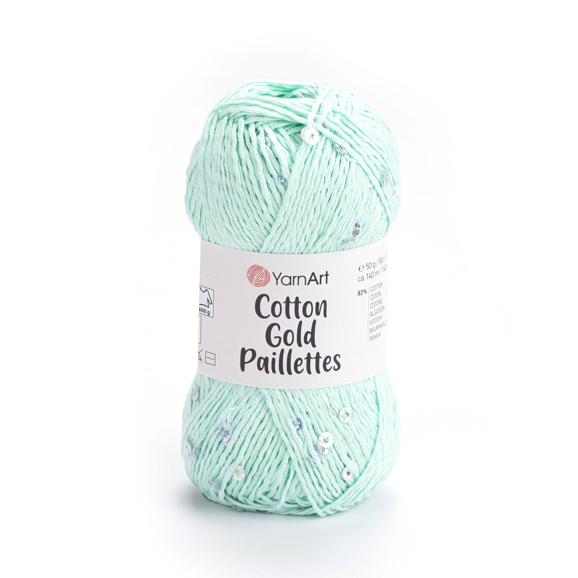 YarnArt Cotton Gold Paillettes 7112 by Yarn Park