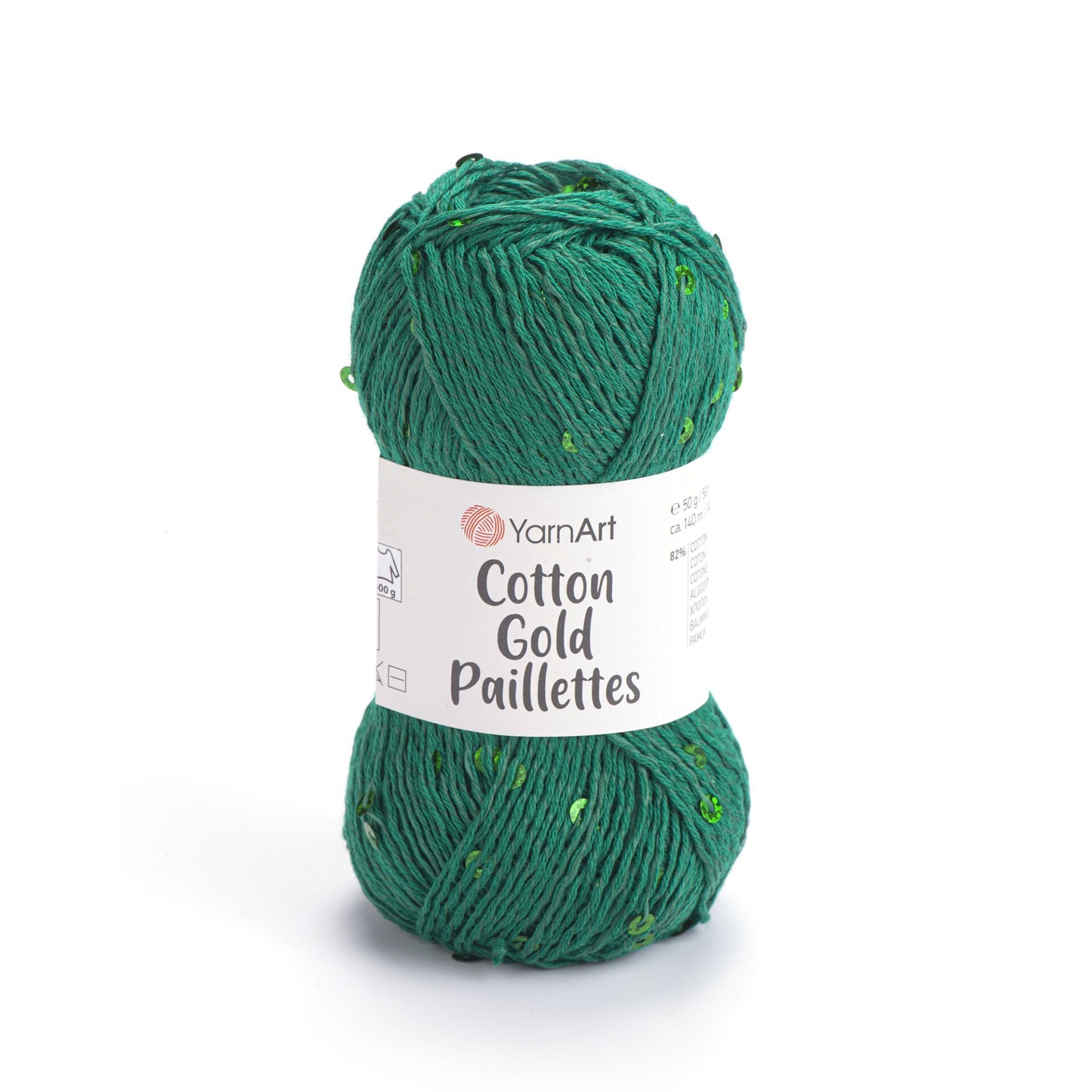 YarnArt Cotton Gold Paillettes 7114 by Yarn Park