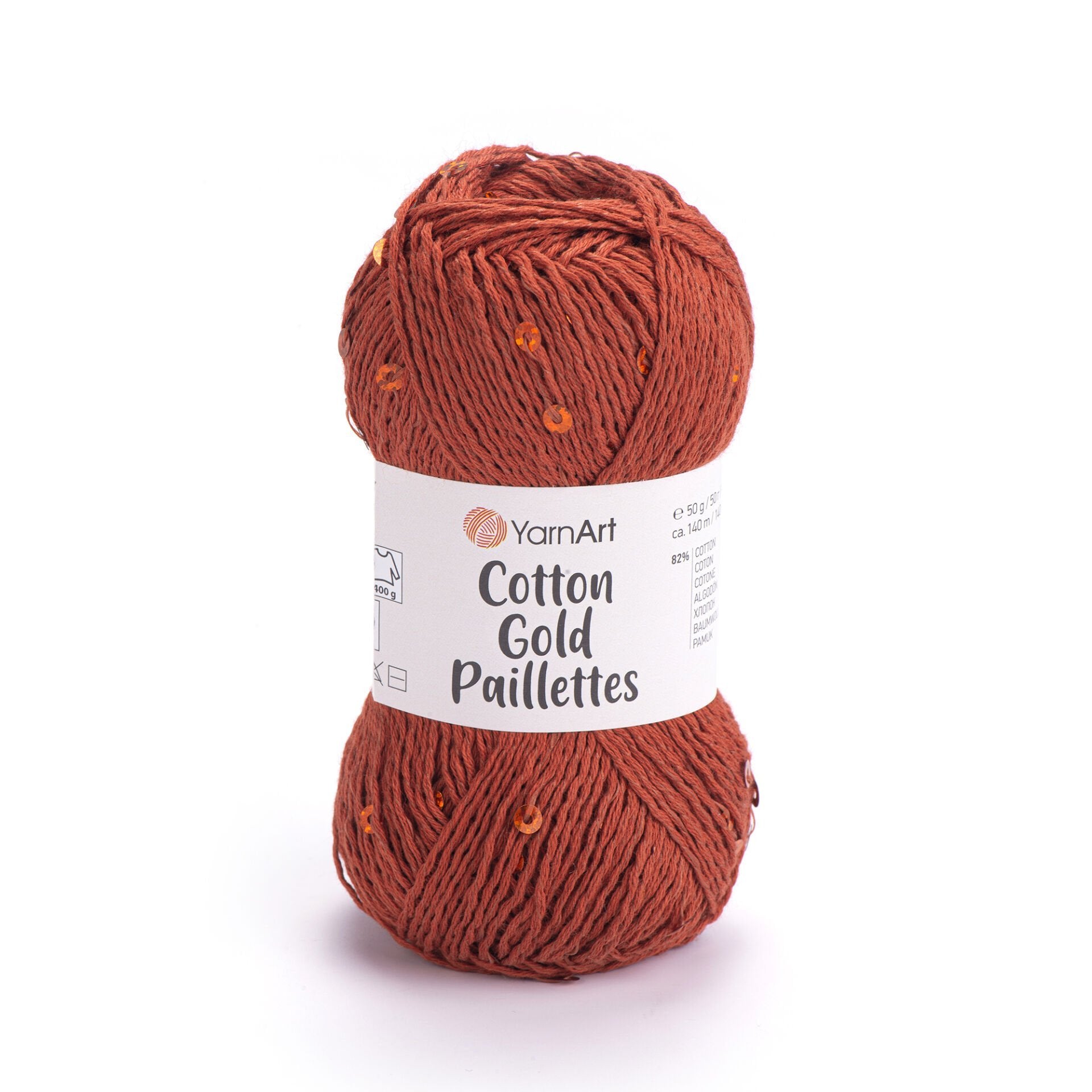 YarnArt Cotton Gold Paillettes 7117 by Yarn Park