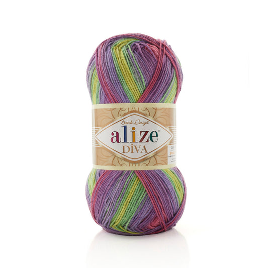 Alize Diva Batik 3241 yarn by YarnPark