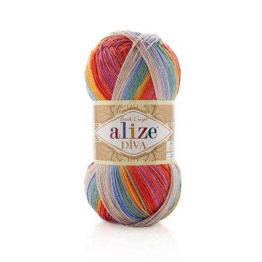 Alize Diva Batik 3242 yarn by YarnPark