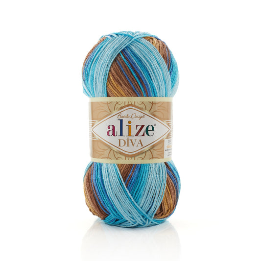 Alize Diva Batik 3243 yarn by YarnPark