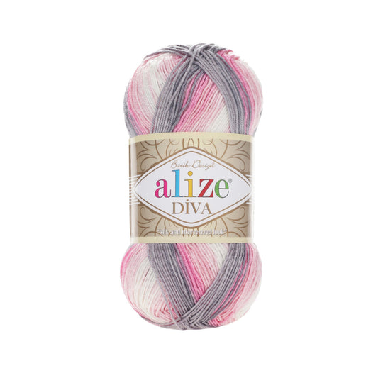 Alize Diva Batik 3245 yarn by YarnPark