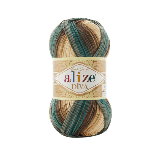 Alize Diva Batik 3307 yarn by YarnPark