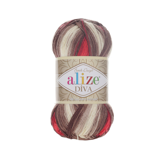 Alize Diva Batik 4574 yarn by YarnPark