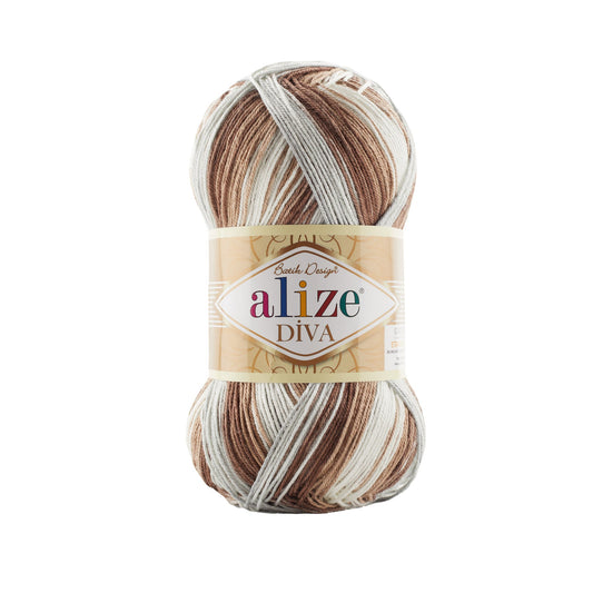 Alize Diva Batik 5742 yarn by YarnPark