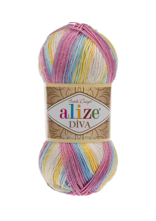 Alize Diva Batik 6785 yarn by YarnPark