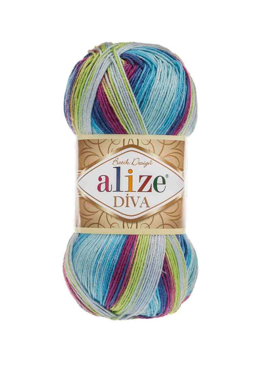 Alize Diva Batik 6790 yarn by YarnPark