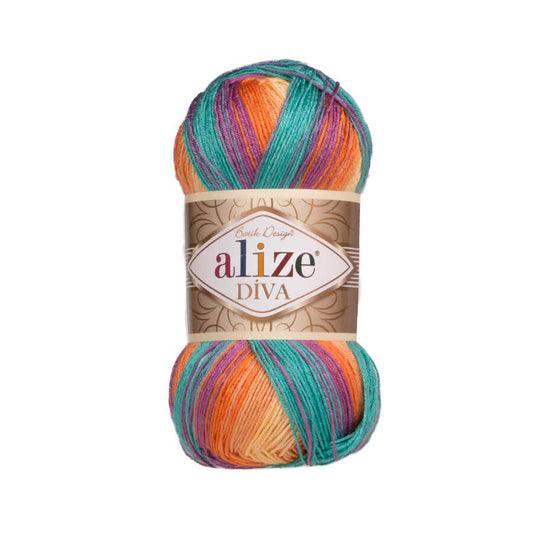 Alize Diva Batik 7074 yarn by YarnPark