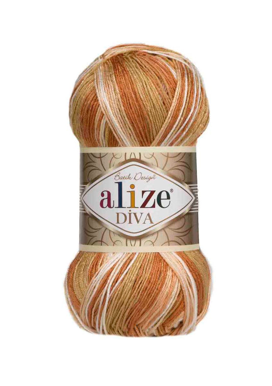 Alize Diva Batik 7112 yarn by YarnPark