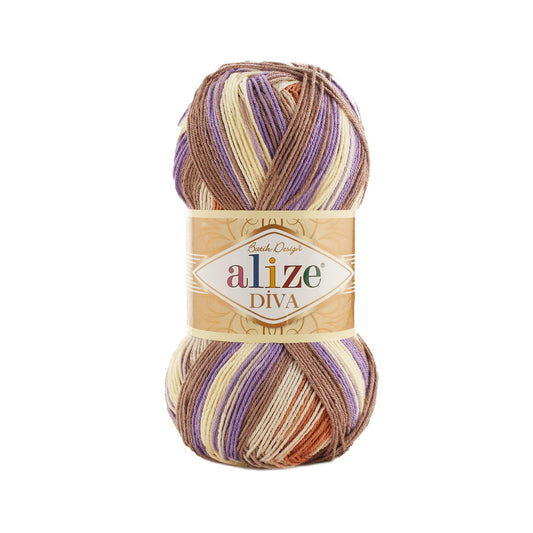 Alize Diva Batik 7391 yarn by YarnPark