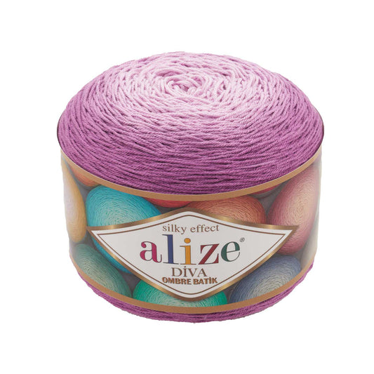 Alize Diva Ombre Batik 7244 yarn by YarnPark