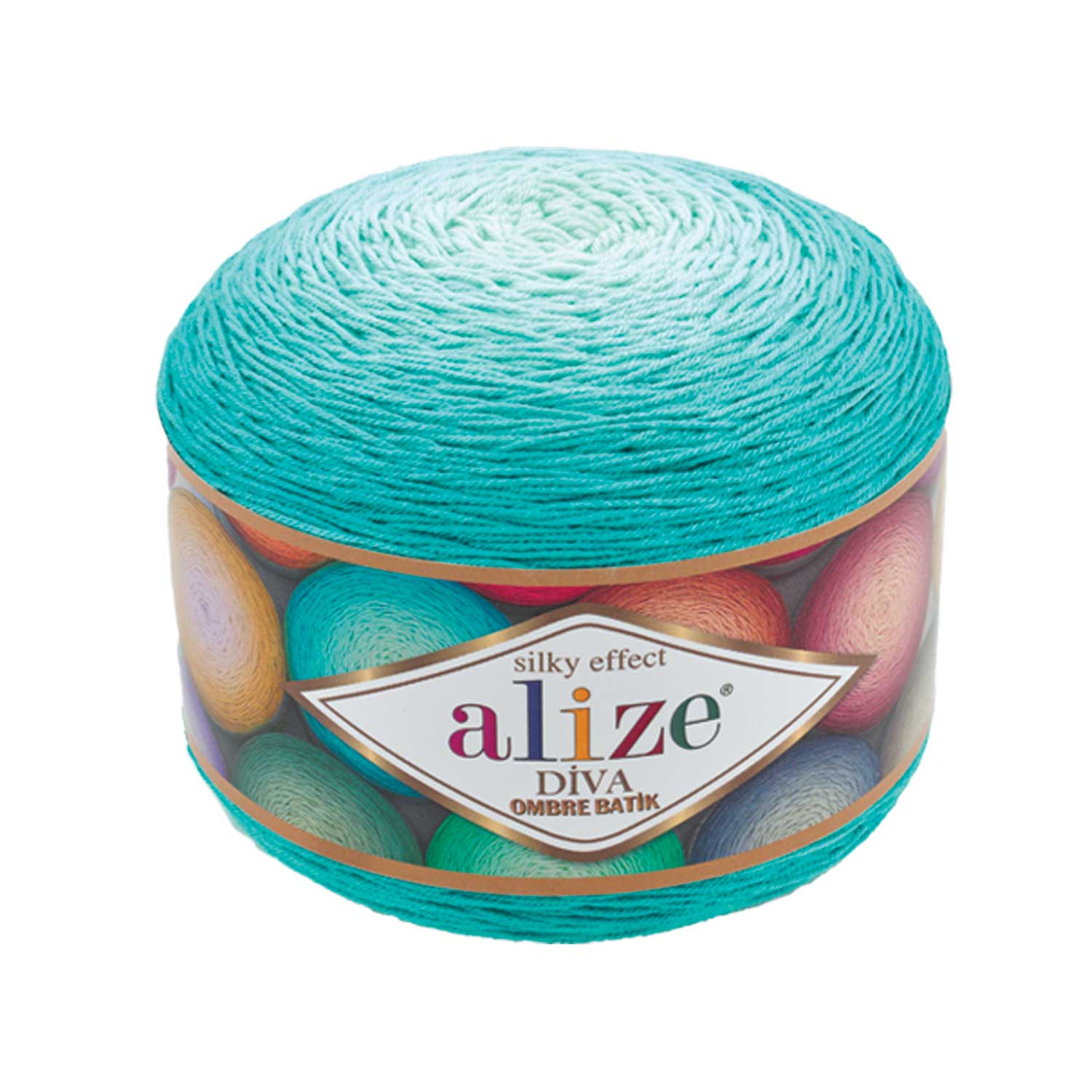 Alize Diva Ombre Batik 7370 yarn by YarnPark