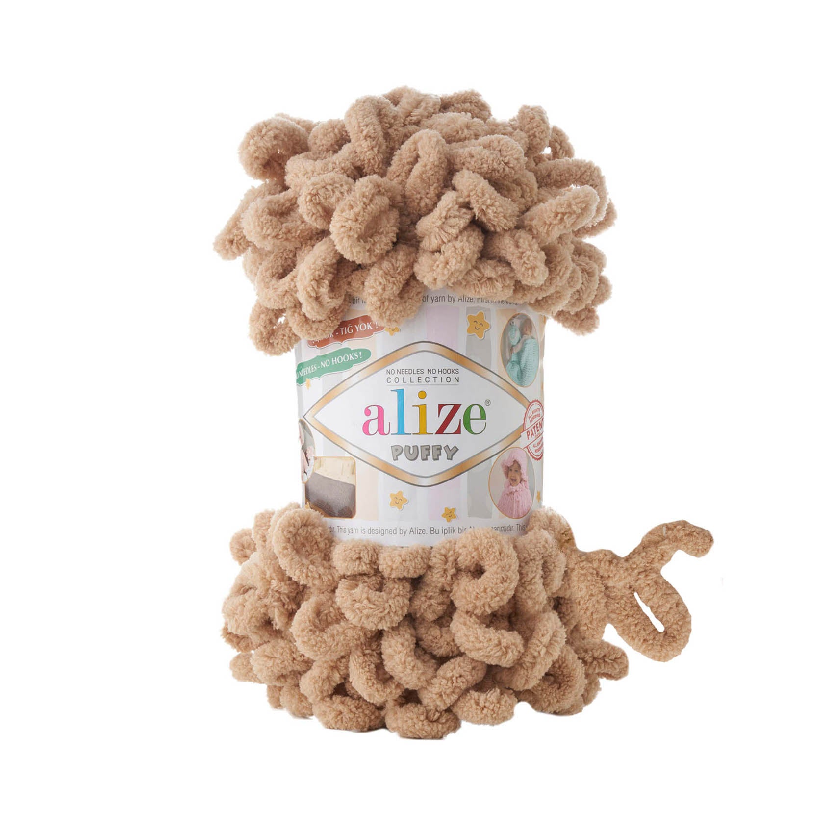 Alize Puffy 262: World's First Pre-Formed Loop Yarn, Easy Knitting