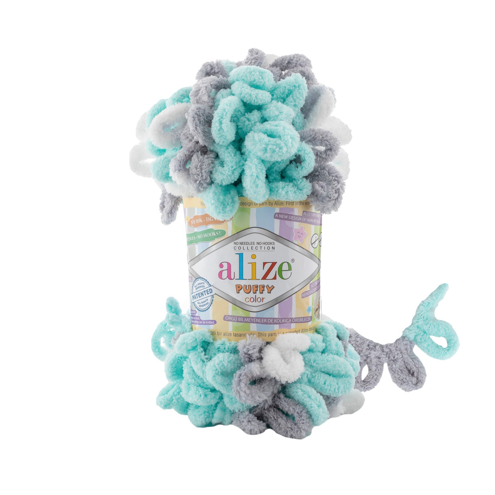 Alize Puffy Color 6408 yarn by YarnPark