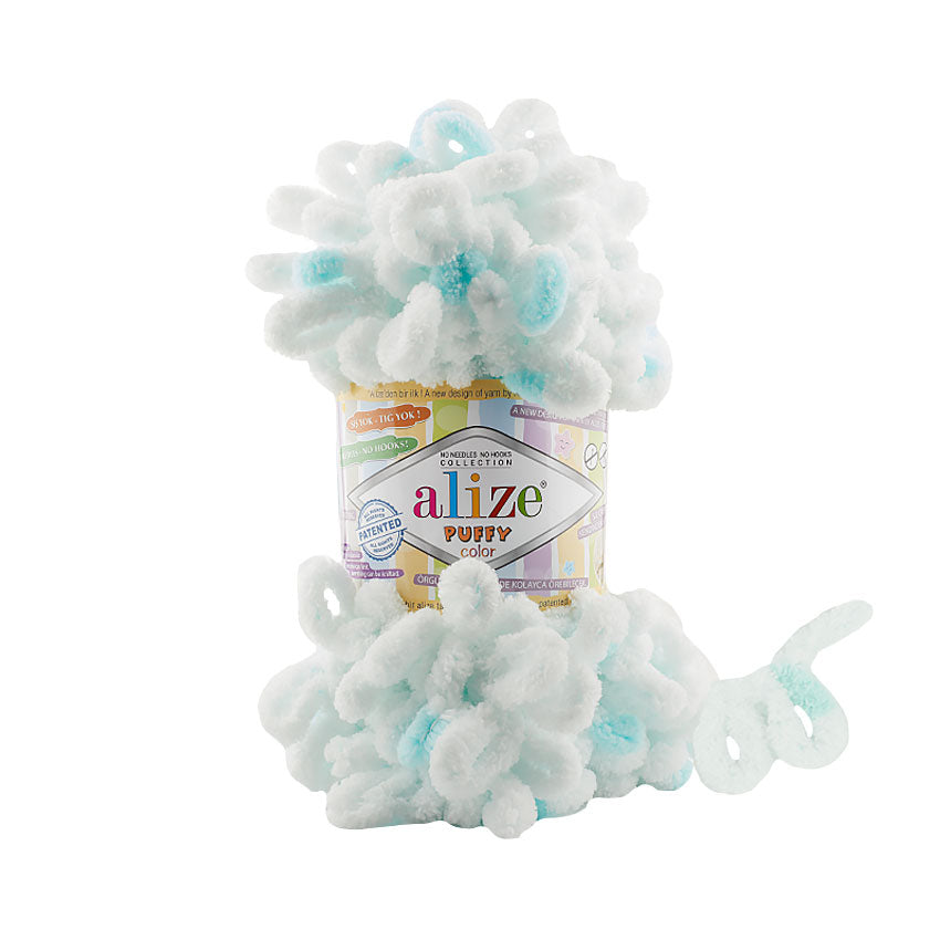 Alize Puffy Color 6491 yarn by YarnPark