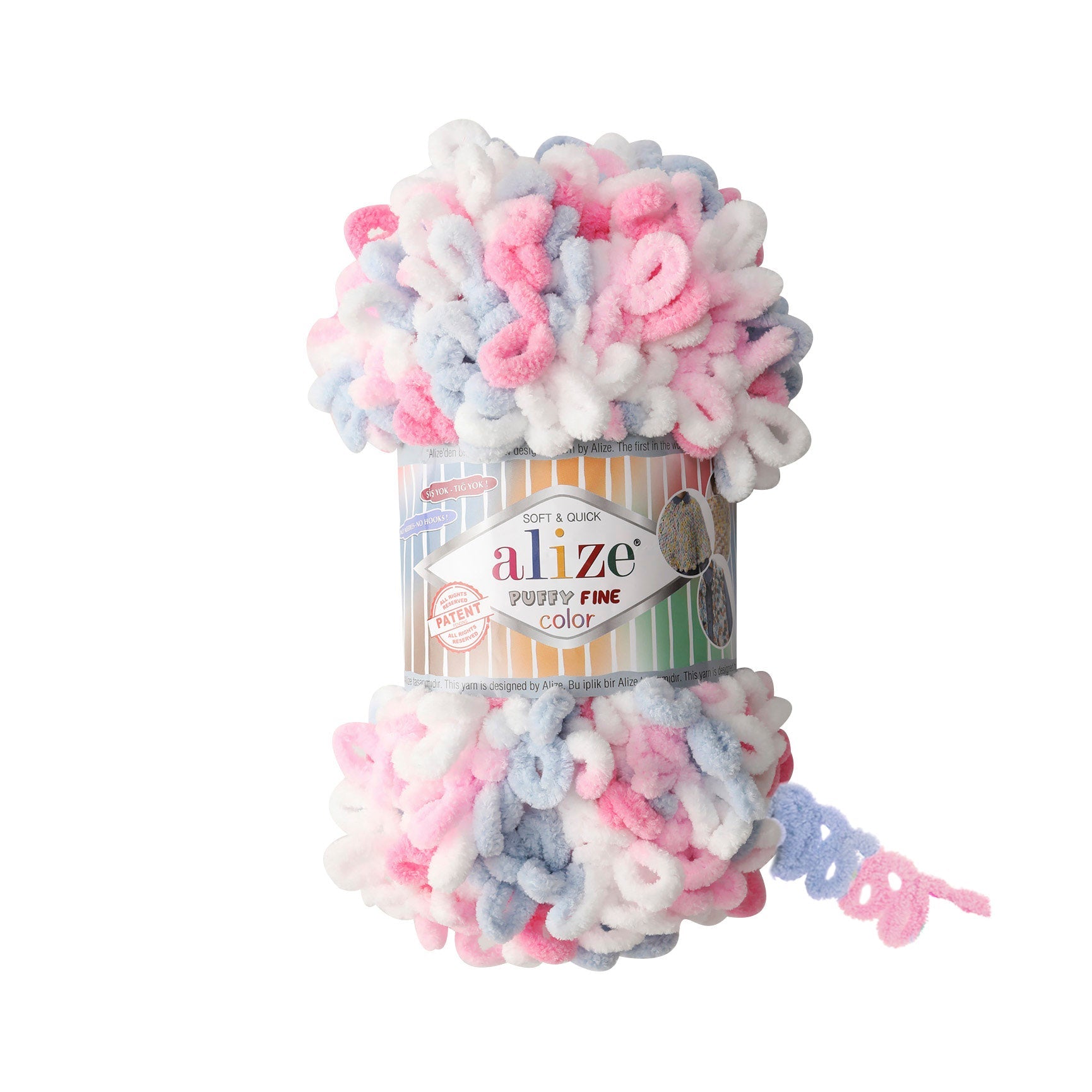 Alize Puffy Fine Color 5945 yarn by YarnPark