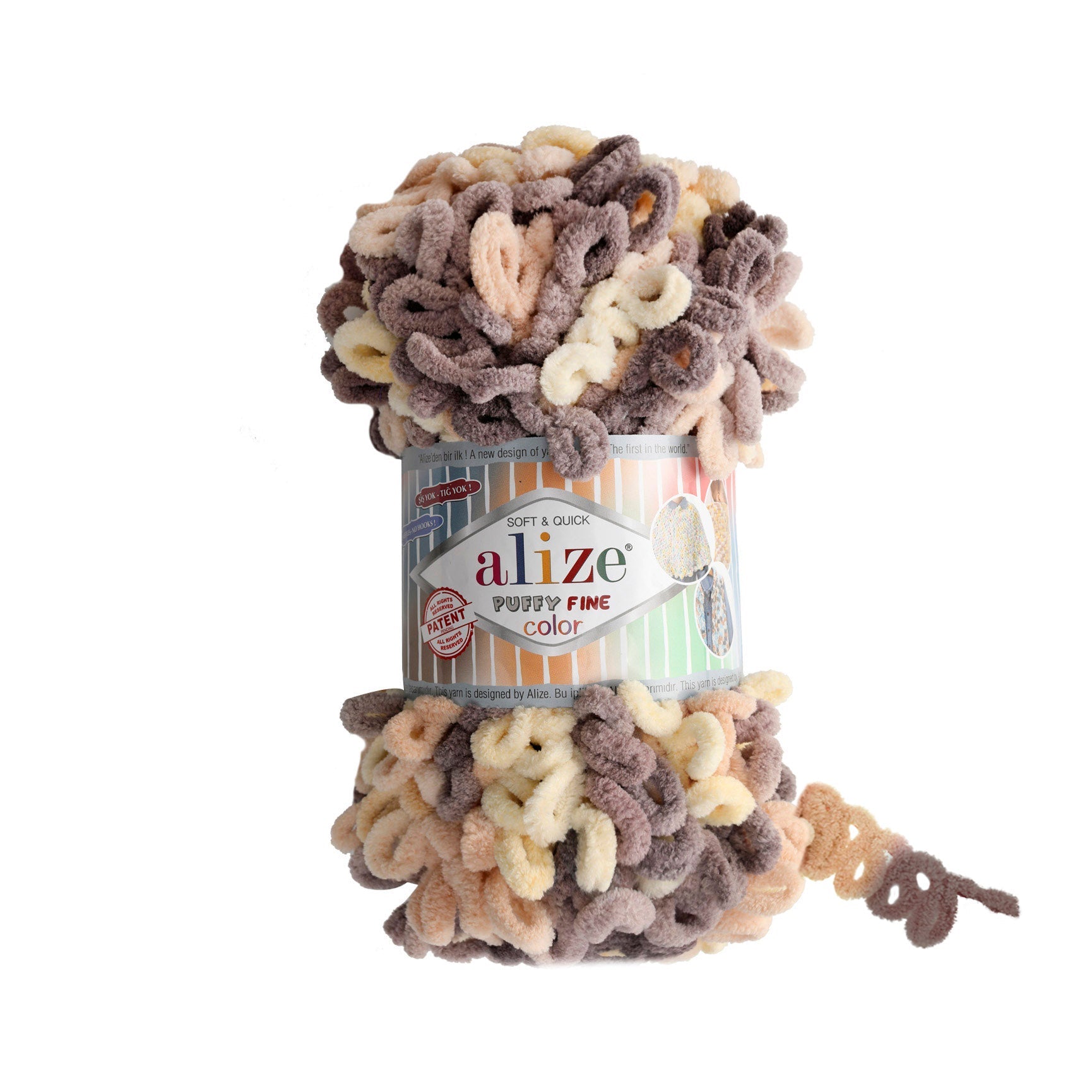 Alize Puffy Fine Color 6034 yarn by YarnPark