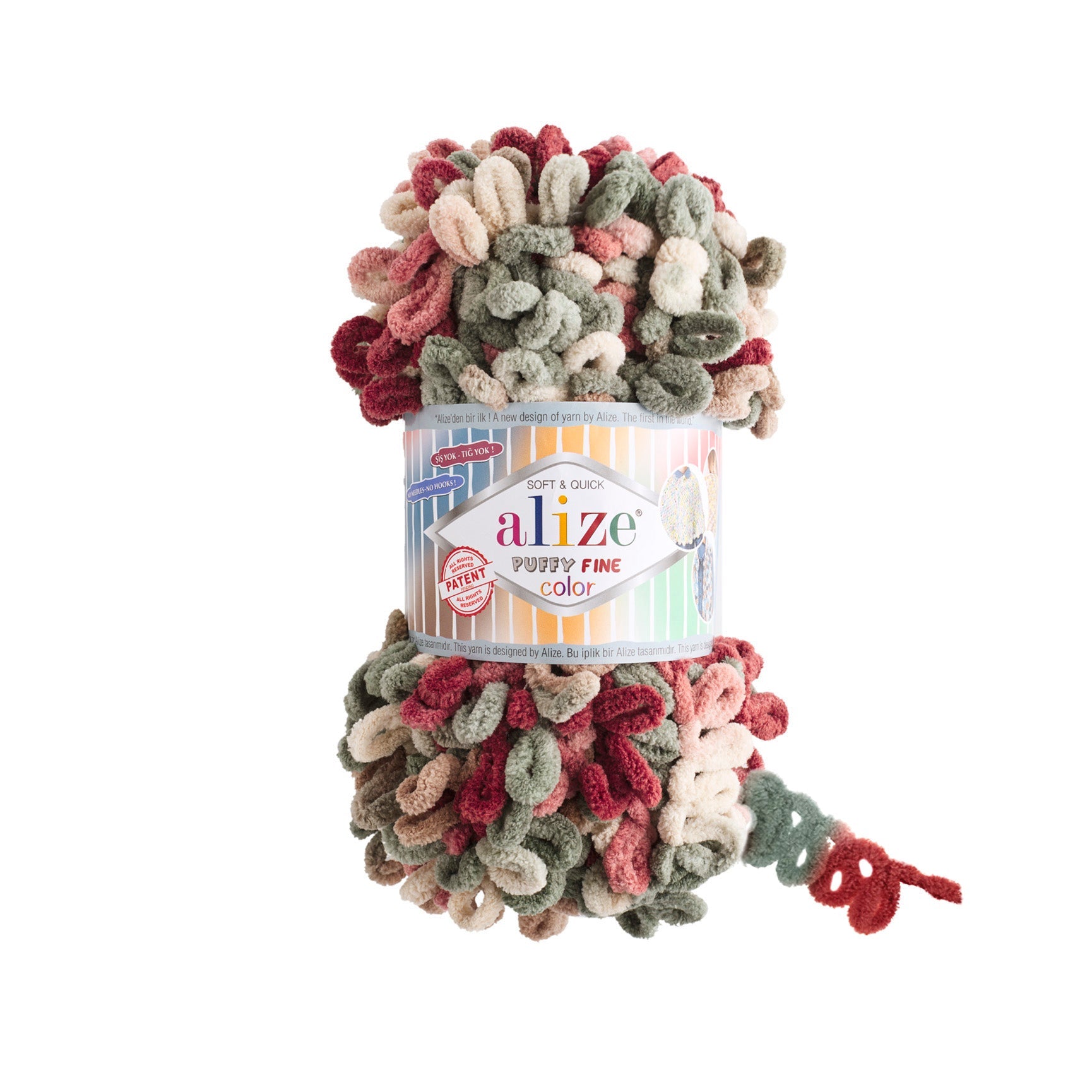 Alize Puffy Fine Color 6039 yarn by YarnPark