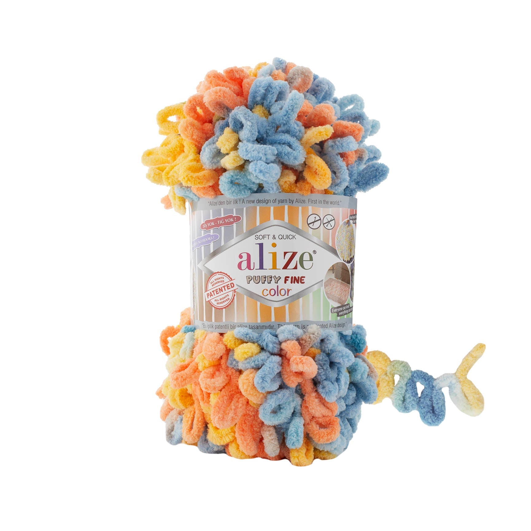 Alize Puffy Fine Color 6314 yarn by YarnPark