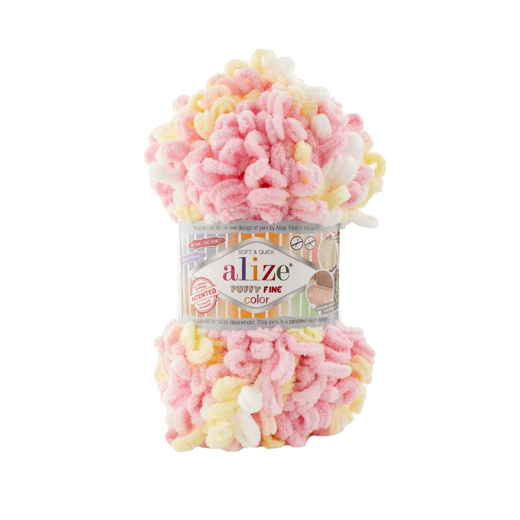 Alize Puffy Fine Color 6367 yarn by YarnPark