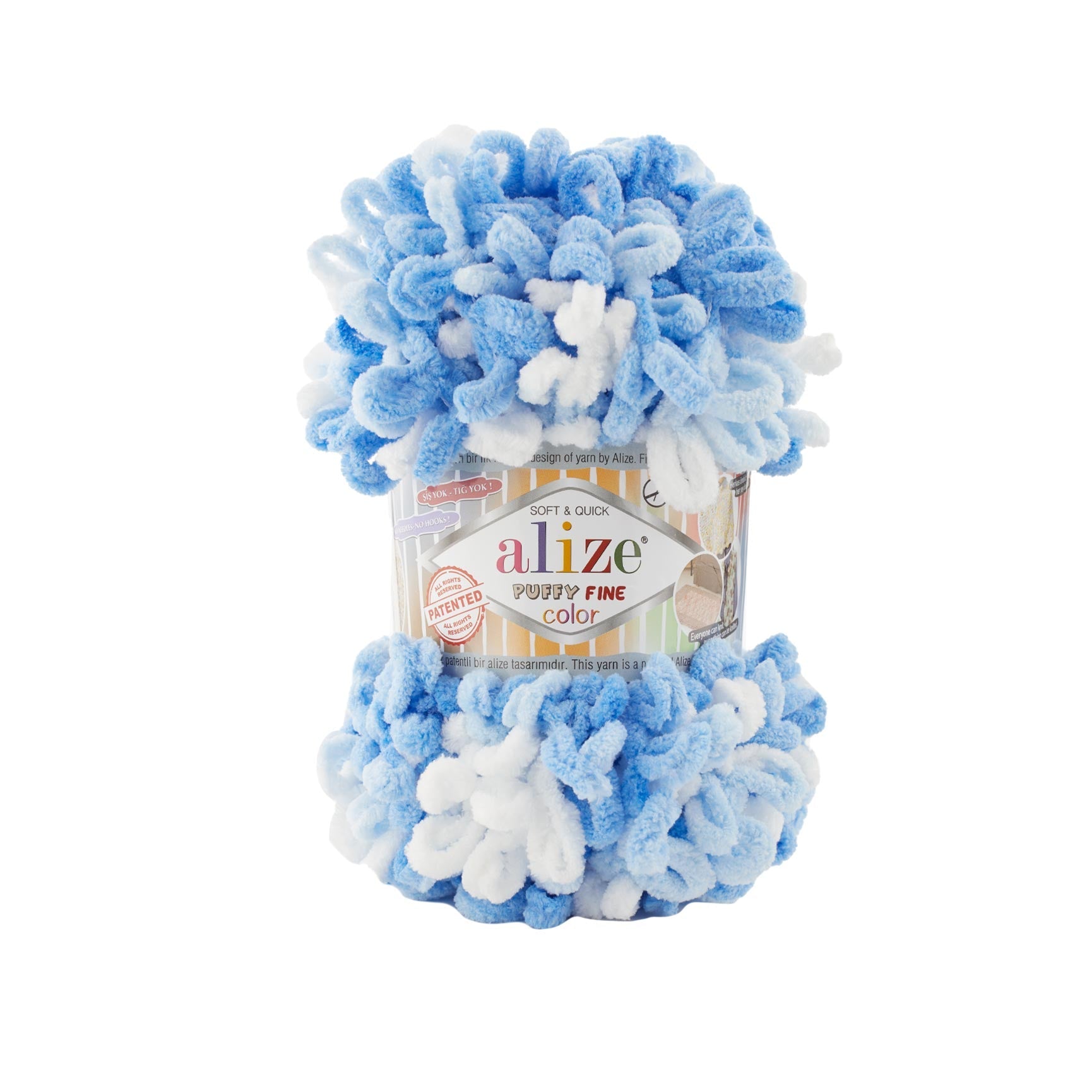 Alize Puffy Fine Color 6371 yarn by YarnPark