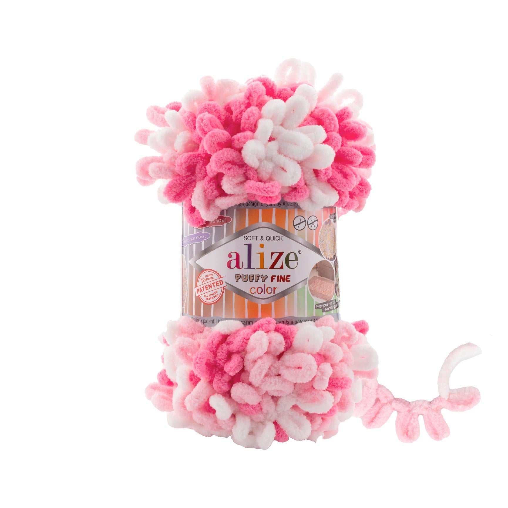 Alize Puffy Fine Color 6383 yarn by YarnPark