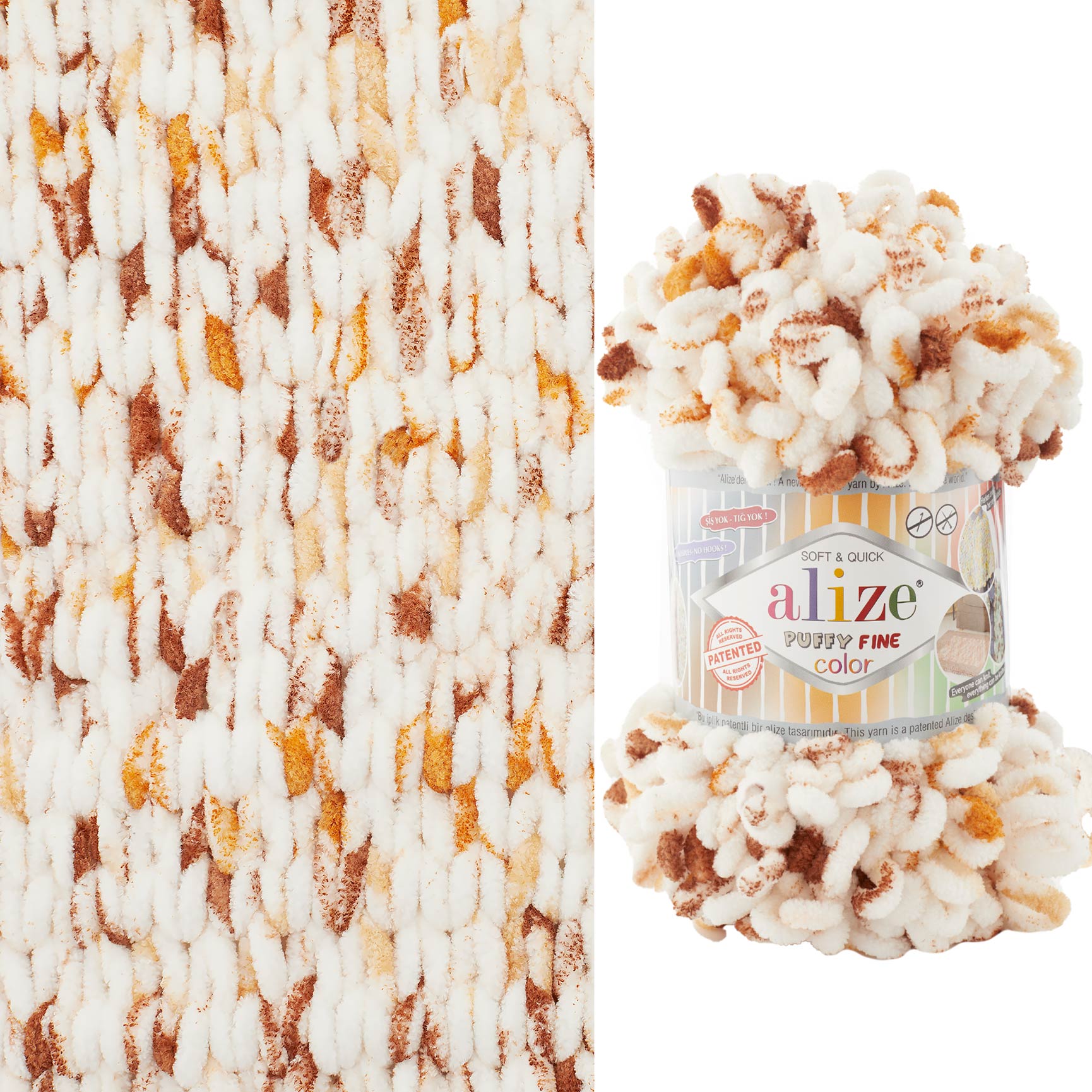 Alize Puffy Fine Color 7502 yarn by YarnPark