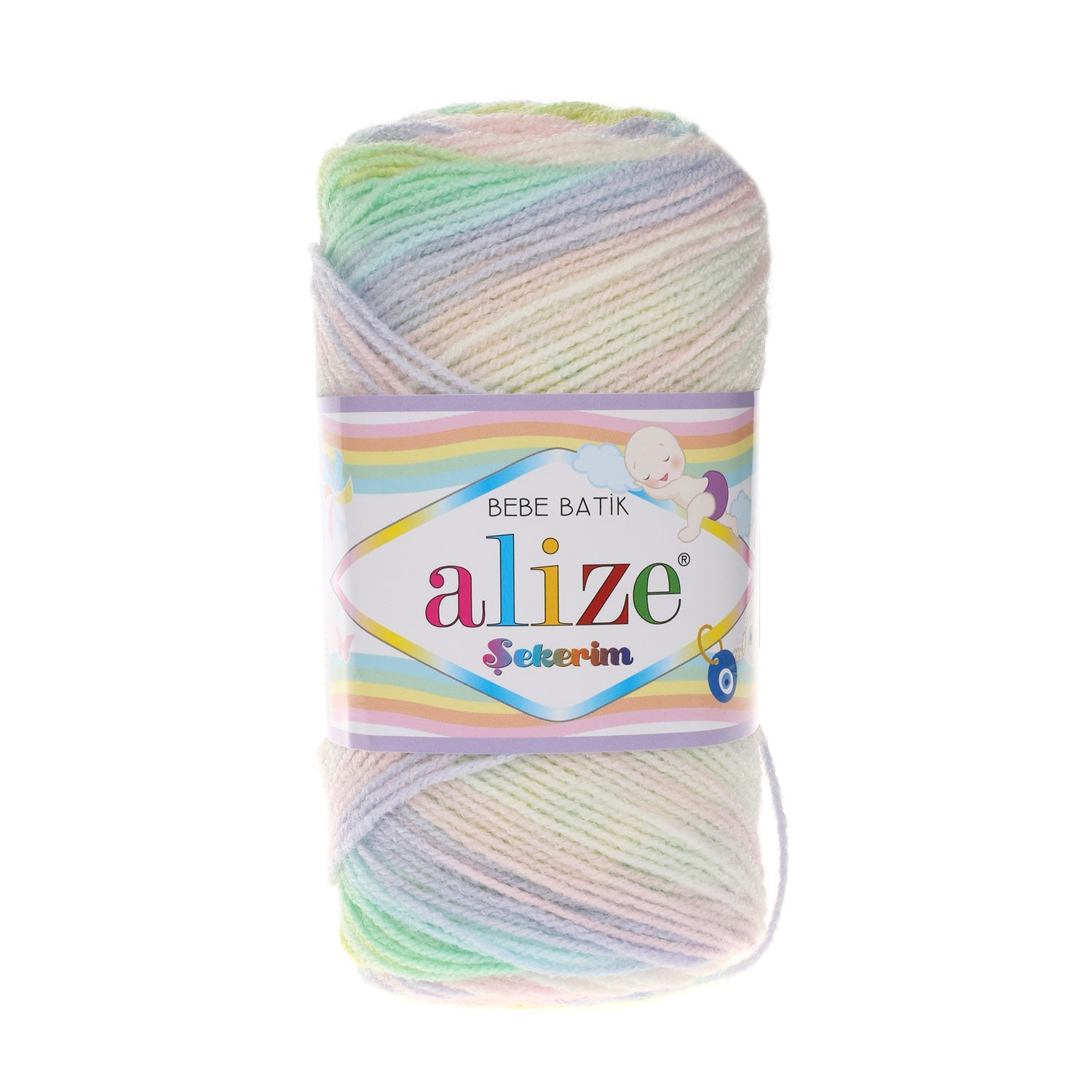 Alize Sekerim Batik 2132 - Self-Patterning Baby Yarn
