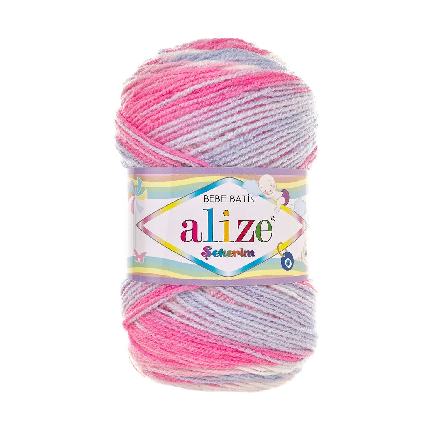 Alize Sekerim Batik 7253 yarn by YarnPark