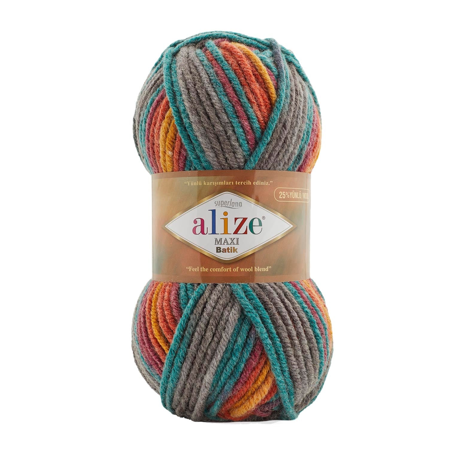 Alize Superlana Maxi Batik 7830 yarn by YarnPark