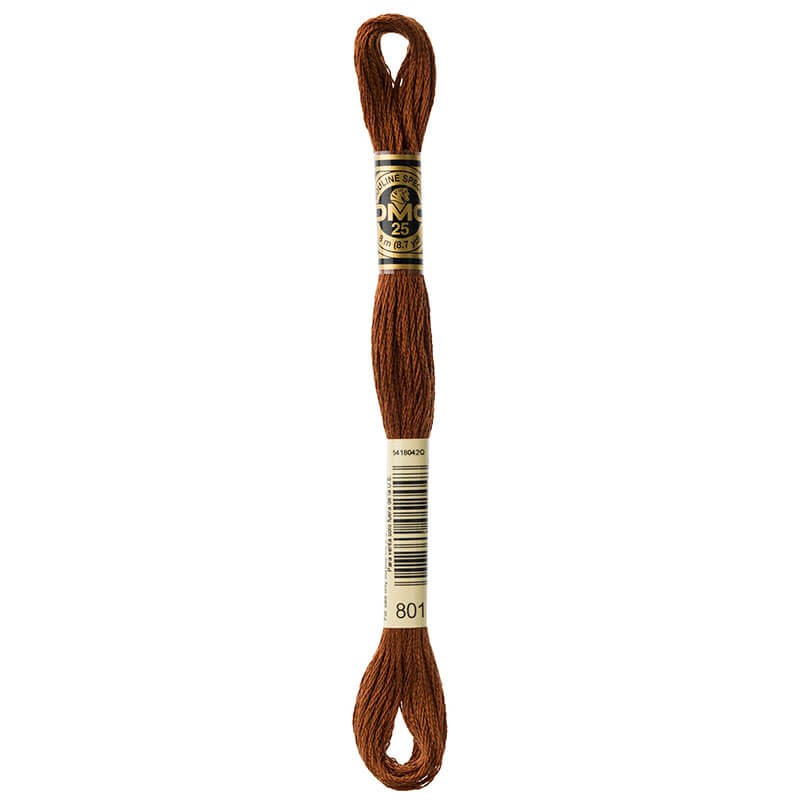 DMC Mouline Special Six-Strand Embroidery Floss 801 yarn by YarnPark