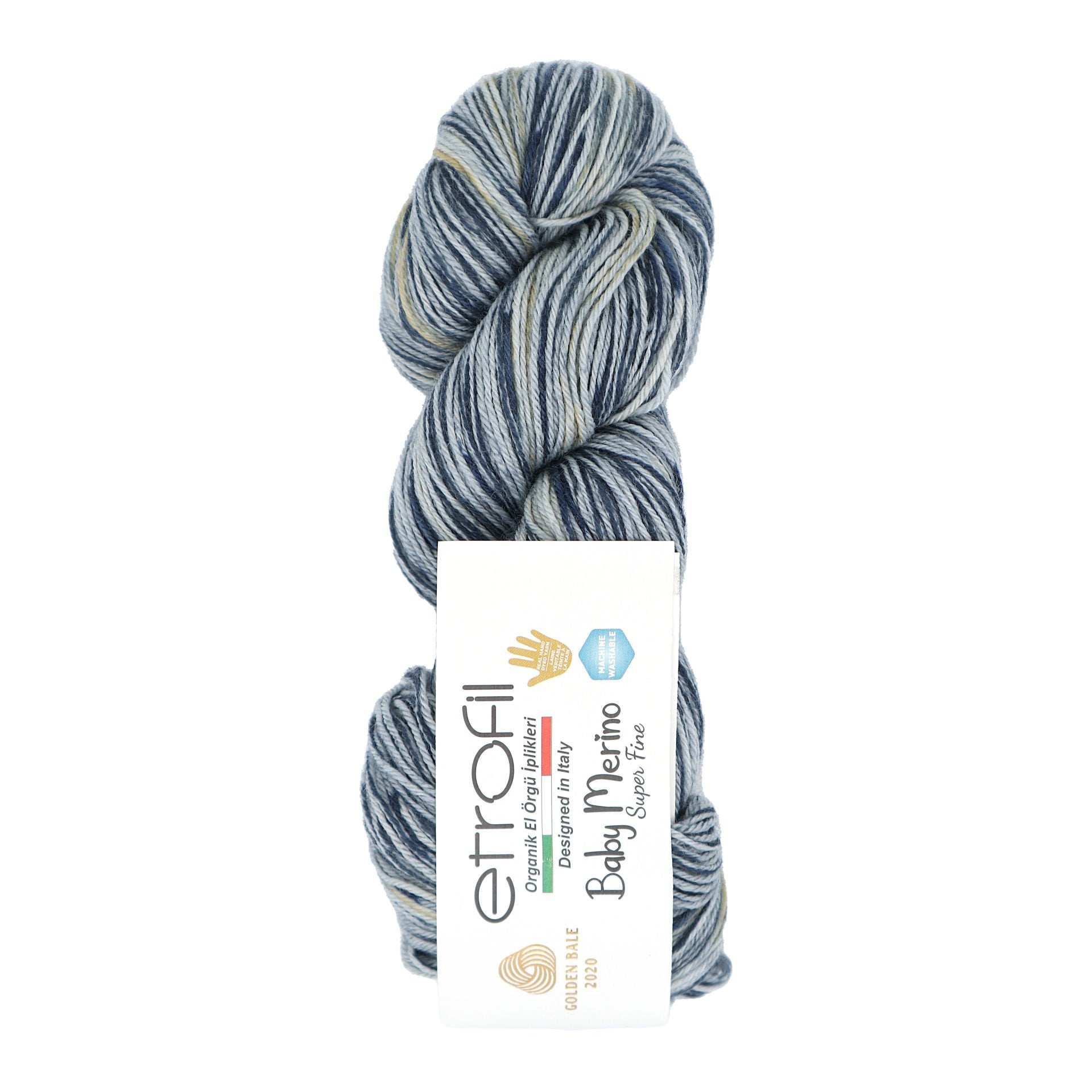 Etrofil Organic Baby Merino Print EL082 yarn by YarnPark