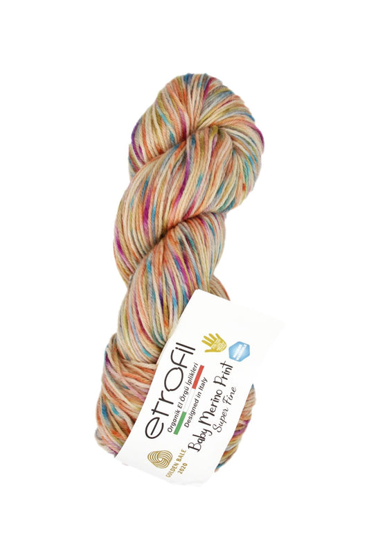 Etrofil Organic Baby Merino Print SE437 yarn by YarnPark